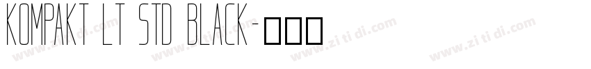 kompakt lt std black字体转换